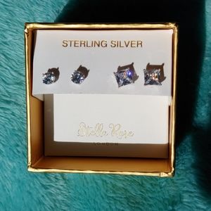 Stella Rose sterling earring set
